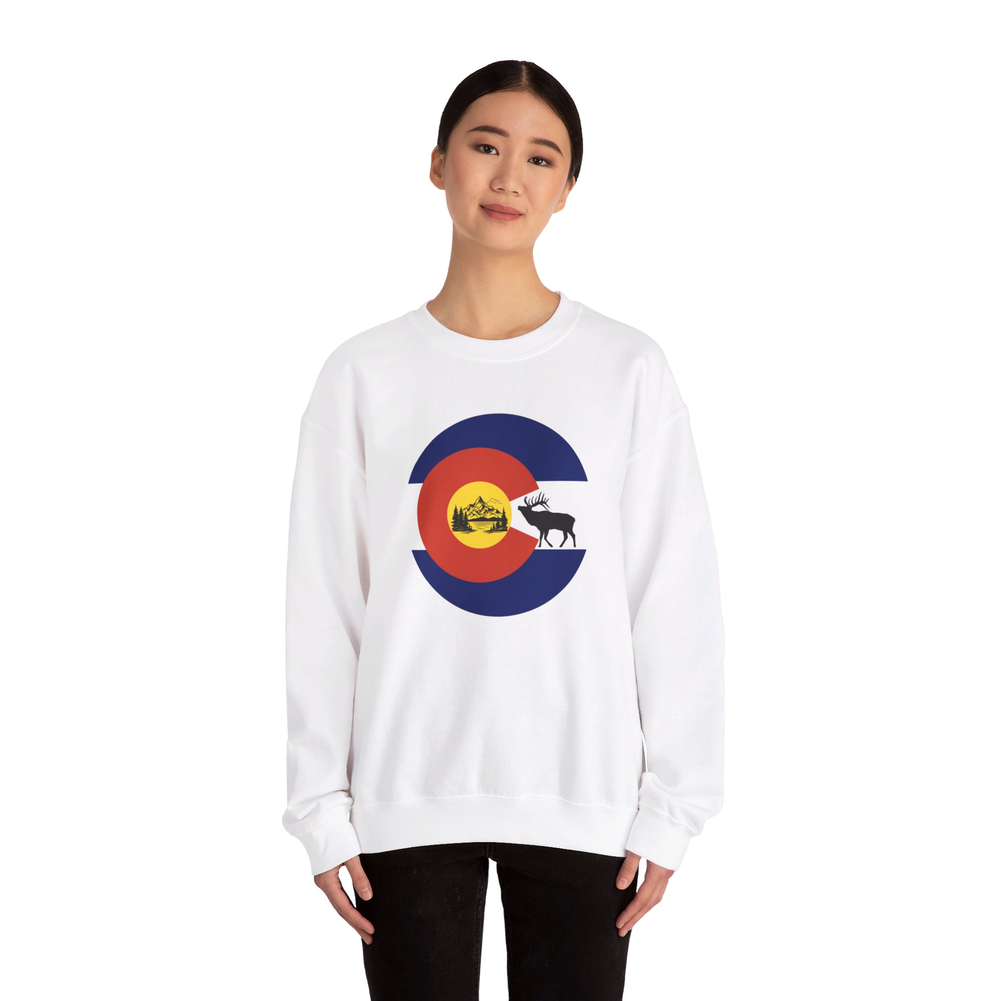 Colorado Nature Themed Unisex Heavy Blend™ Crewneck Sweatshirt for Colorado Lovers and Perfect for Winter - Image 4