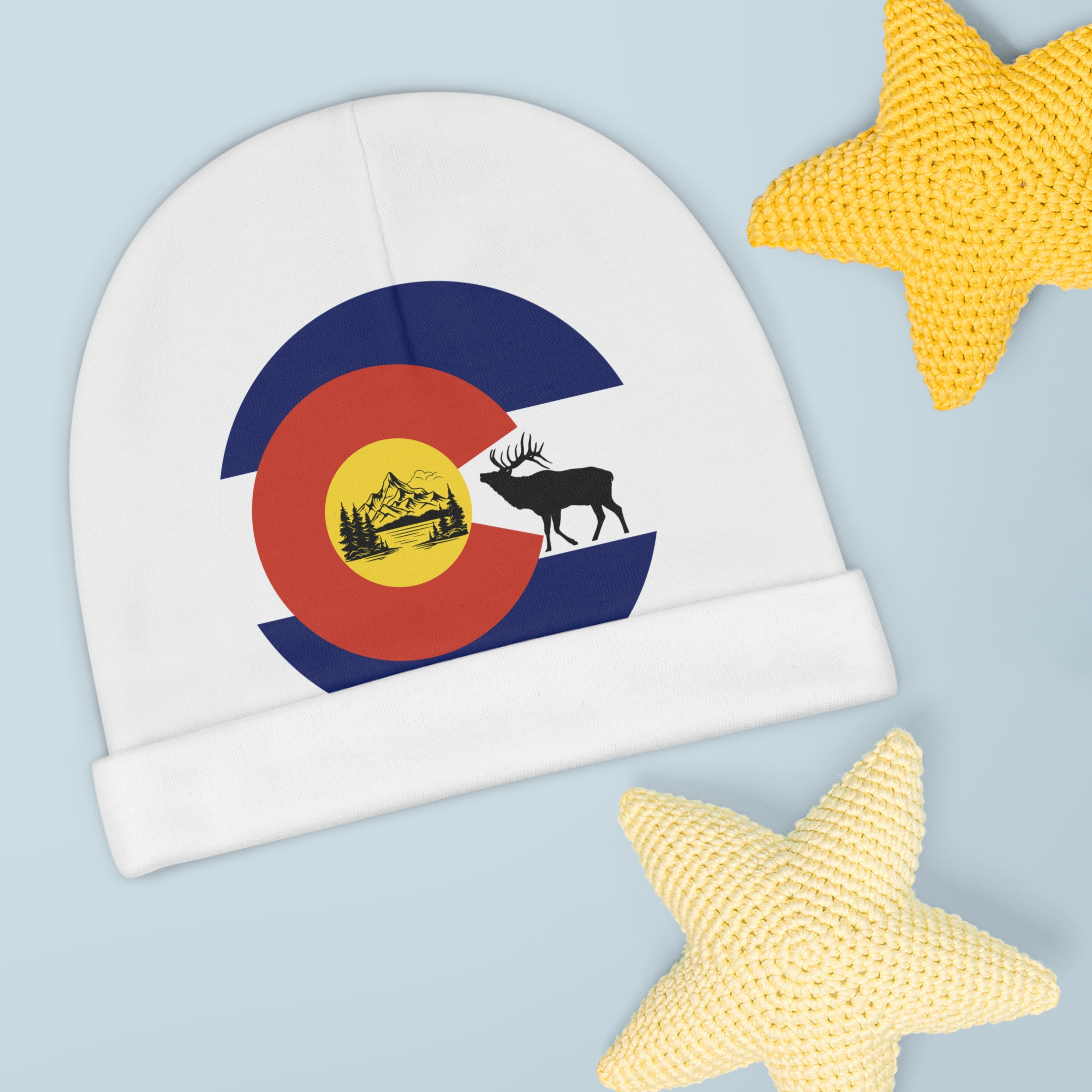Beautiful Colorado Designed Baby Beanie (AOP) - Image 3