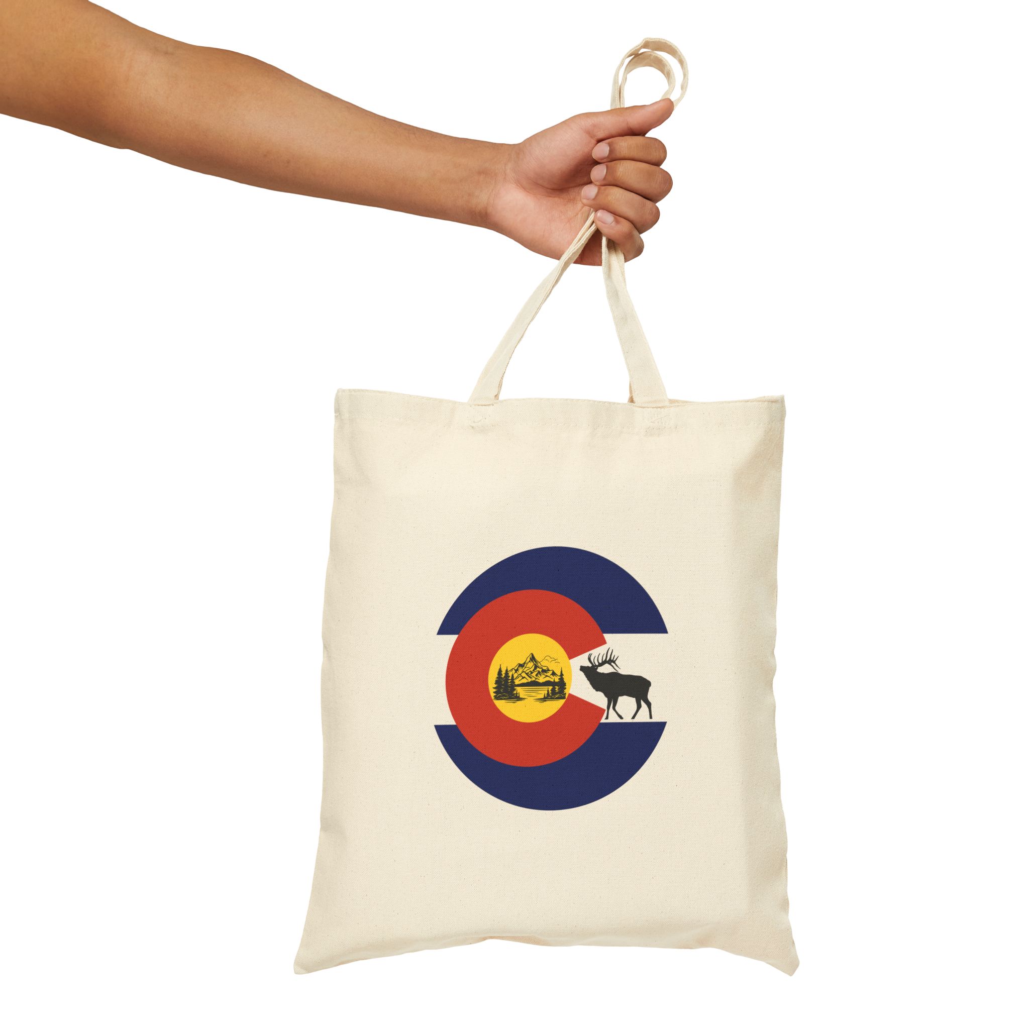 Colorado Themed Cotton Canvas Tote Bag Designed for All Your Shopping Needs - Image 5
