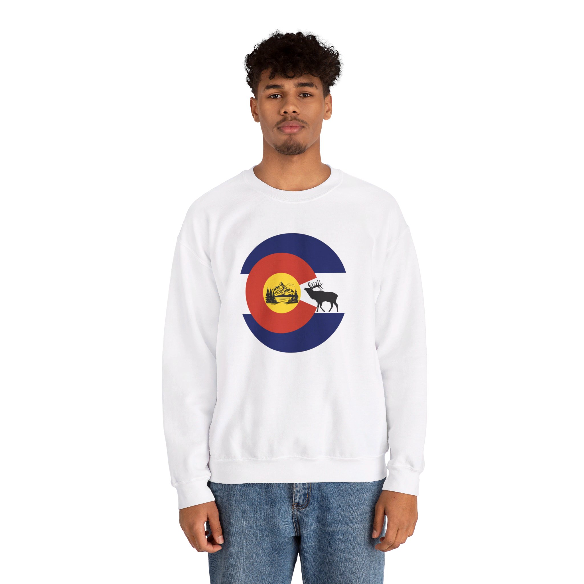 Colorado Nature Themed Unisex Heavy Blend™ Crewneck Sweatshirt for Colorado Lovers and Perfect for Winter - Image 5