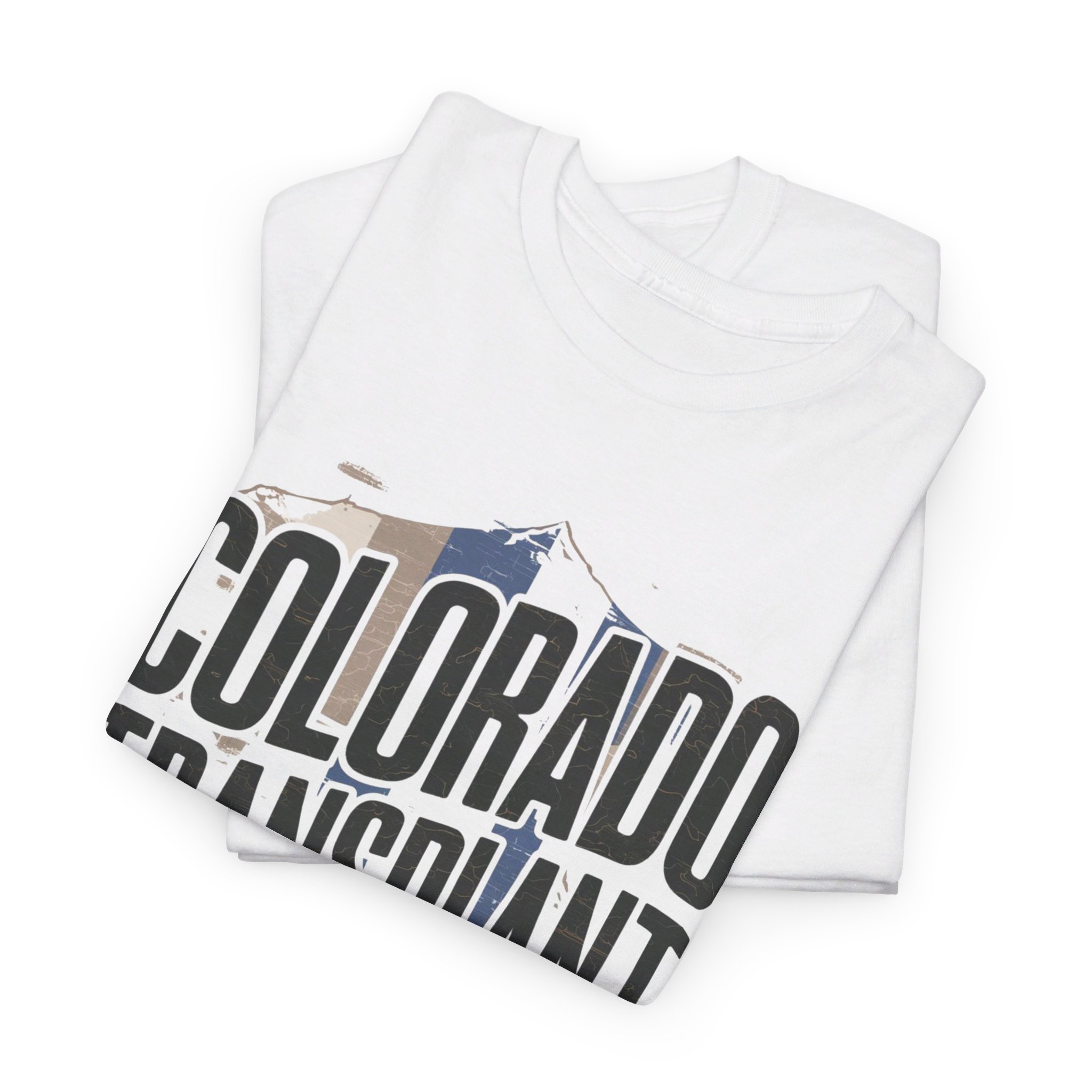 Colorado Transplant Mountain T-Shirt - Unisex Heavy Cotton Tee - Image 5