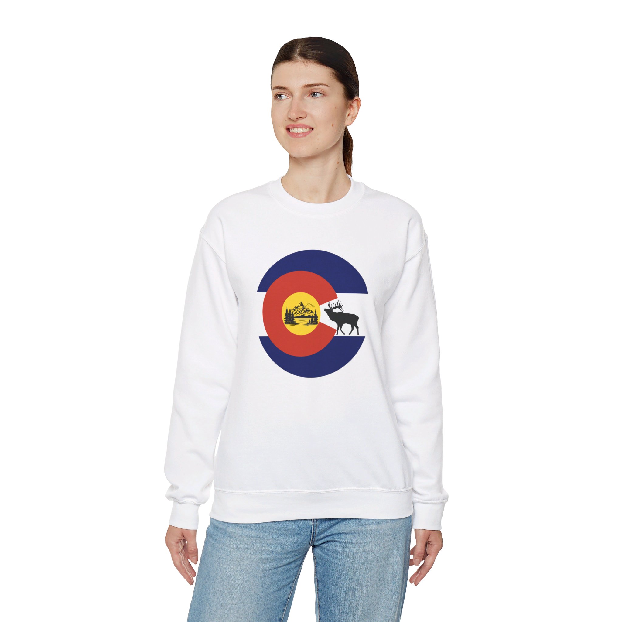 Colorado Nature Themed Unisex Heavy Blend™ Crewneck Sweatshirt for Colorado Lovers and Perfect for Winter - Image 8