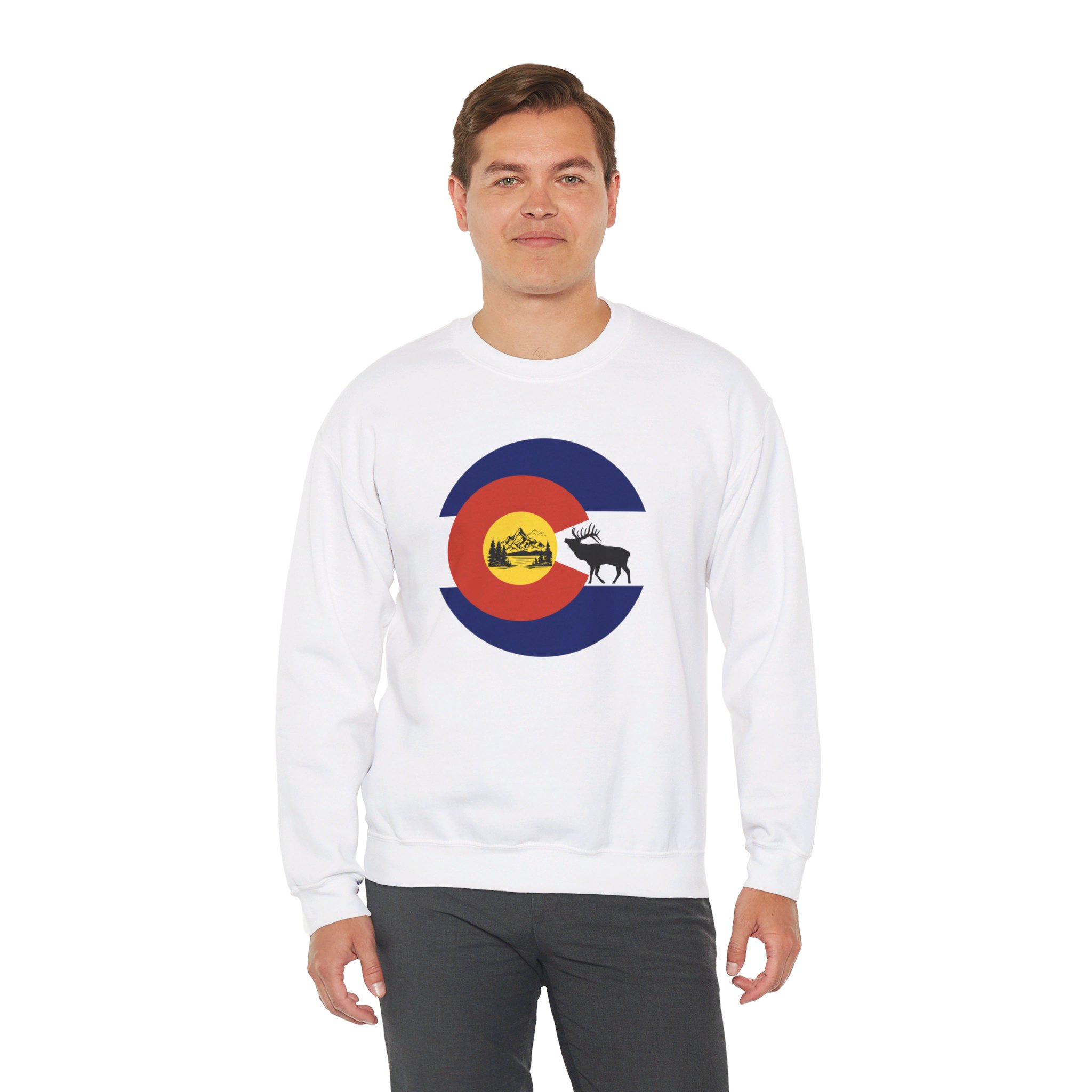Colorado Nature Themed Unisex Heavy Blend™ Crewneck Sweatshirt for Colorado Lovers and Perfect for Winter - Image 6